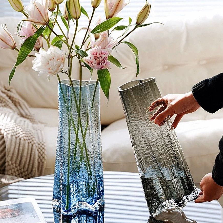 Tall Glass Vase for Centerpieces