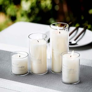 Clear Glass Candle Holders