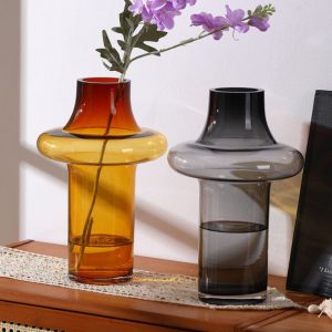 Hand-Blown Art Glass Vase