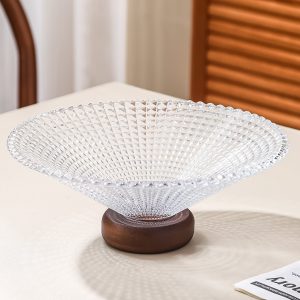 Crystal Glass Fruit Bowl