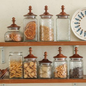 Vintage Glass Storage Jars